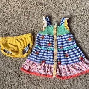 Matilda Jane dress with diaper cover 18-24 mo